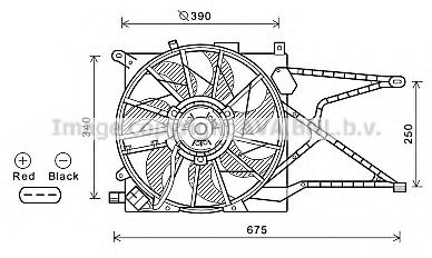 PRASCO OL7597 Fan, radiator